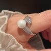 Tiger/Pearl Ring Adjustable