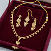 Oval Pearl Drop Necklace Set