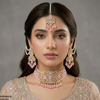 Oval Pearl Drop Choker Set