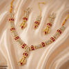Floral Bell Drop Necklace Set