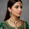 Floral Bell Drop Necklace Set