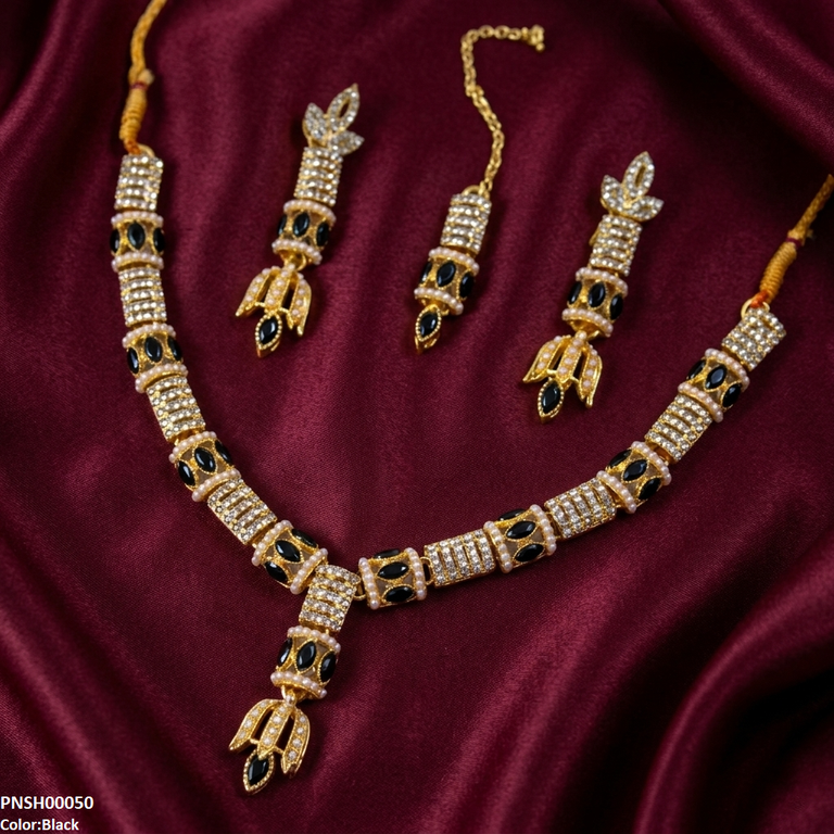 Floral Bell Drop Necklace Set