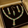 Floral Bell Drop Necklace Set