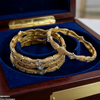 Flower Stone 4 Pcs Of Bangles Set