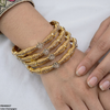 Flower Stone 4 Pcs Of Bangles Set