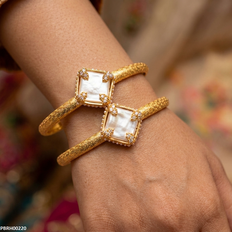 Square Pearl Stone Bracelet