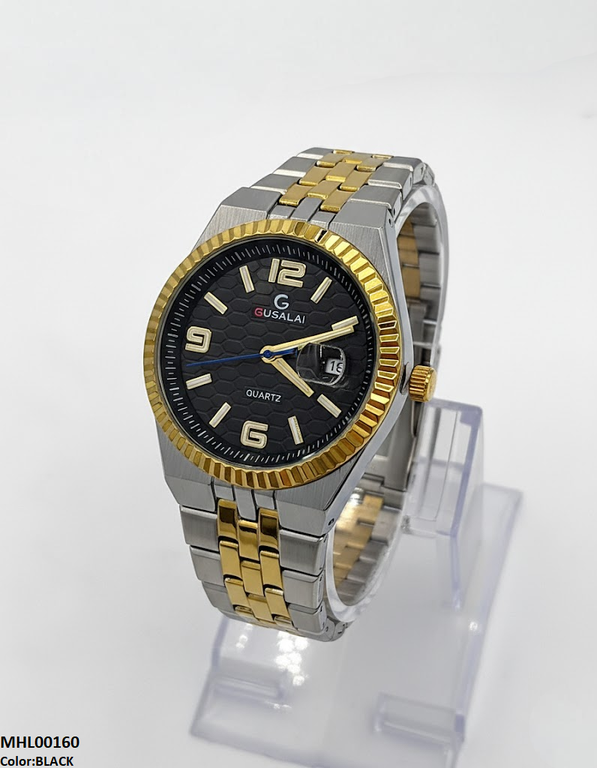 Round Honeycomb Dial Men's Watch