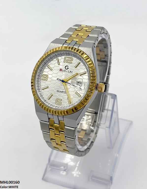 Round Honeycomb Dial Men's Watch