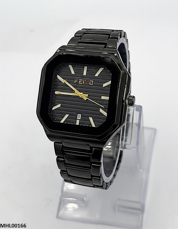 Square Black Dial Men's Watch