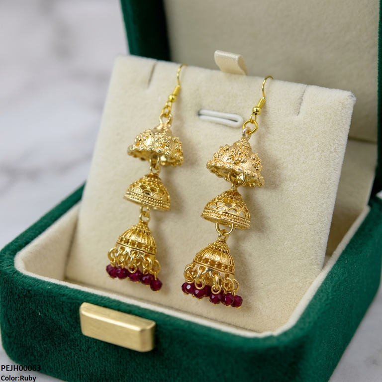 Three Tier Drop Jhumki