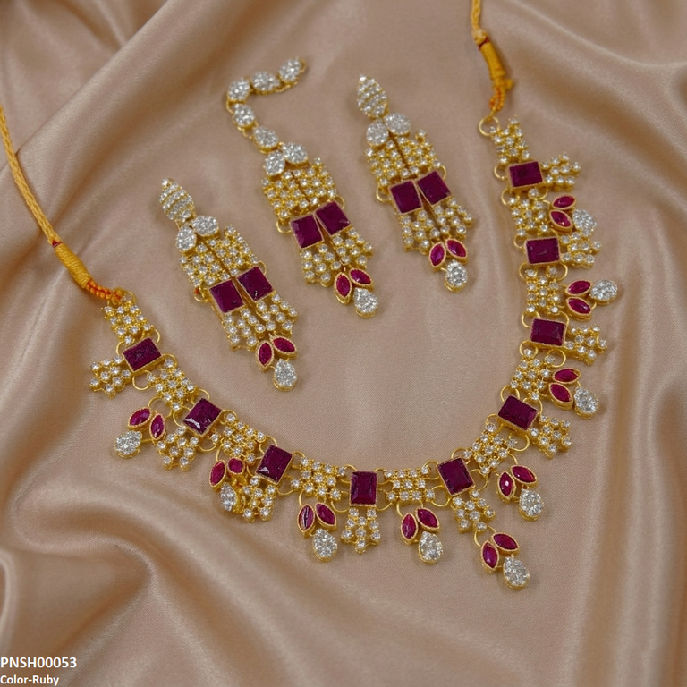 Square/Marquise Necklace Set