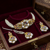 Flower Pearl Choker Set