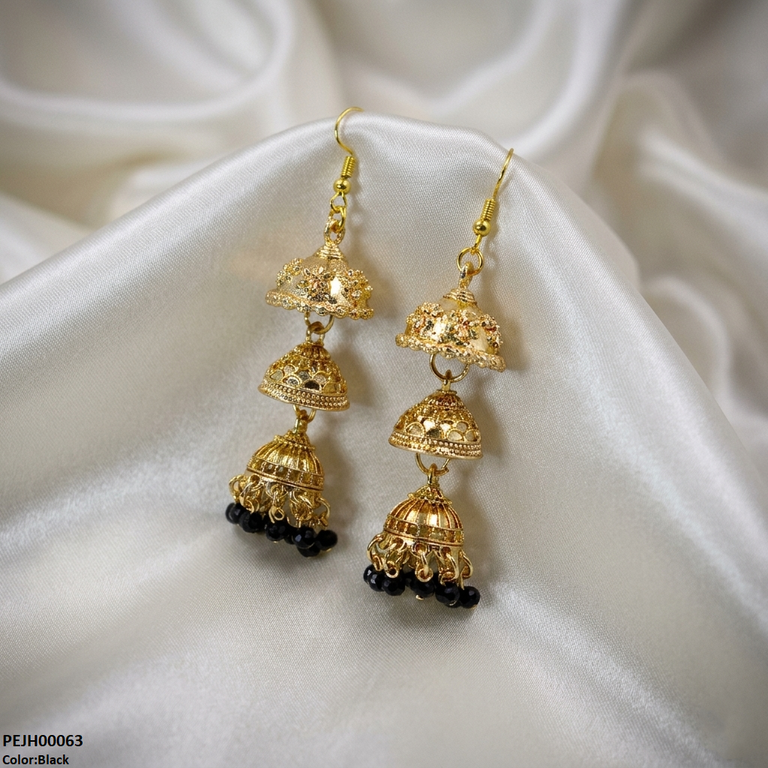 Three Tier Drop Jhumki