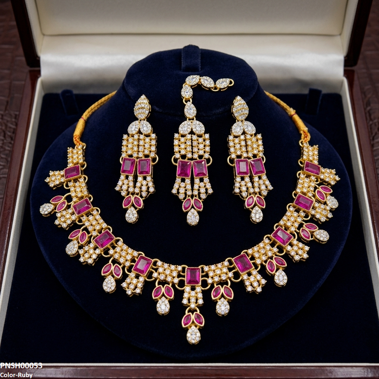 Square/Marquise Necklace Set