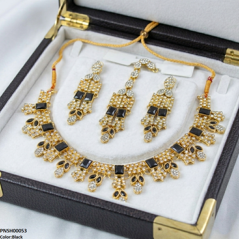 Square/Marquise Necklace Set