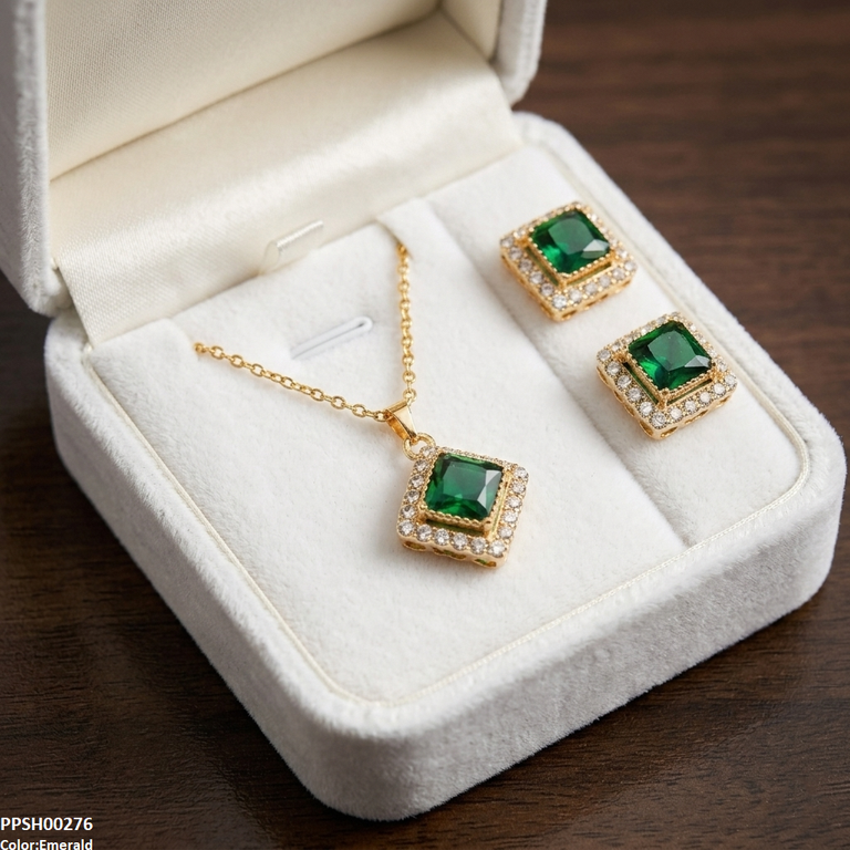 Square Stone Pedant Set