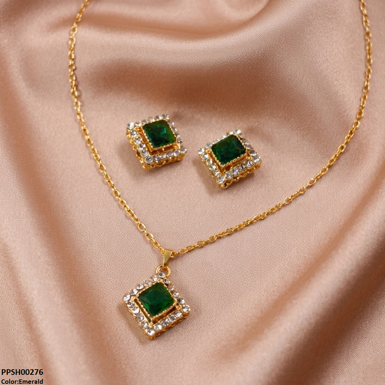 Square Stone Pedant Set