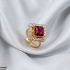 Square Stone Ring Adjustable Ring