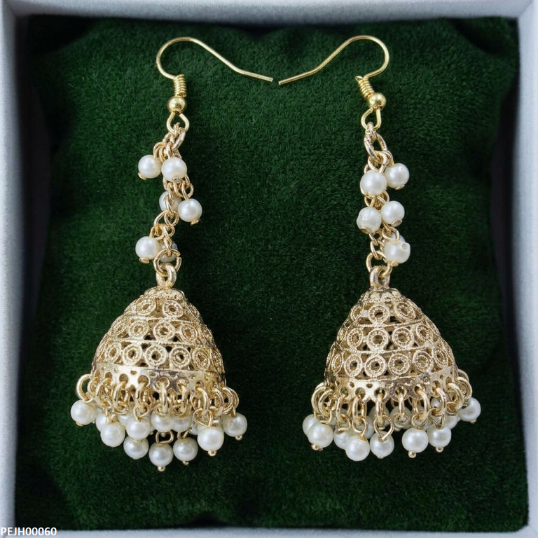 Antique Pearl Jhumki