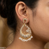 Tear Leaf Pearl Drop Earrings