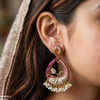Tear Leaf Pearl Drop Earrings
