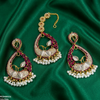 Tear Leaf Jhumki Drop Earrings