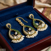 Tear Leaf Jhumki Drop Earrings