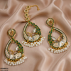 Tear Leaf Jhumki Drop Earrings