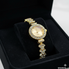 Round Rhinestone Link Dial Watch