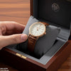 Round Luxe Leather Women's Watch