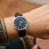 Round Double Stone Dial Women's Watch