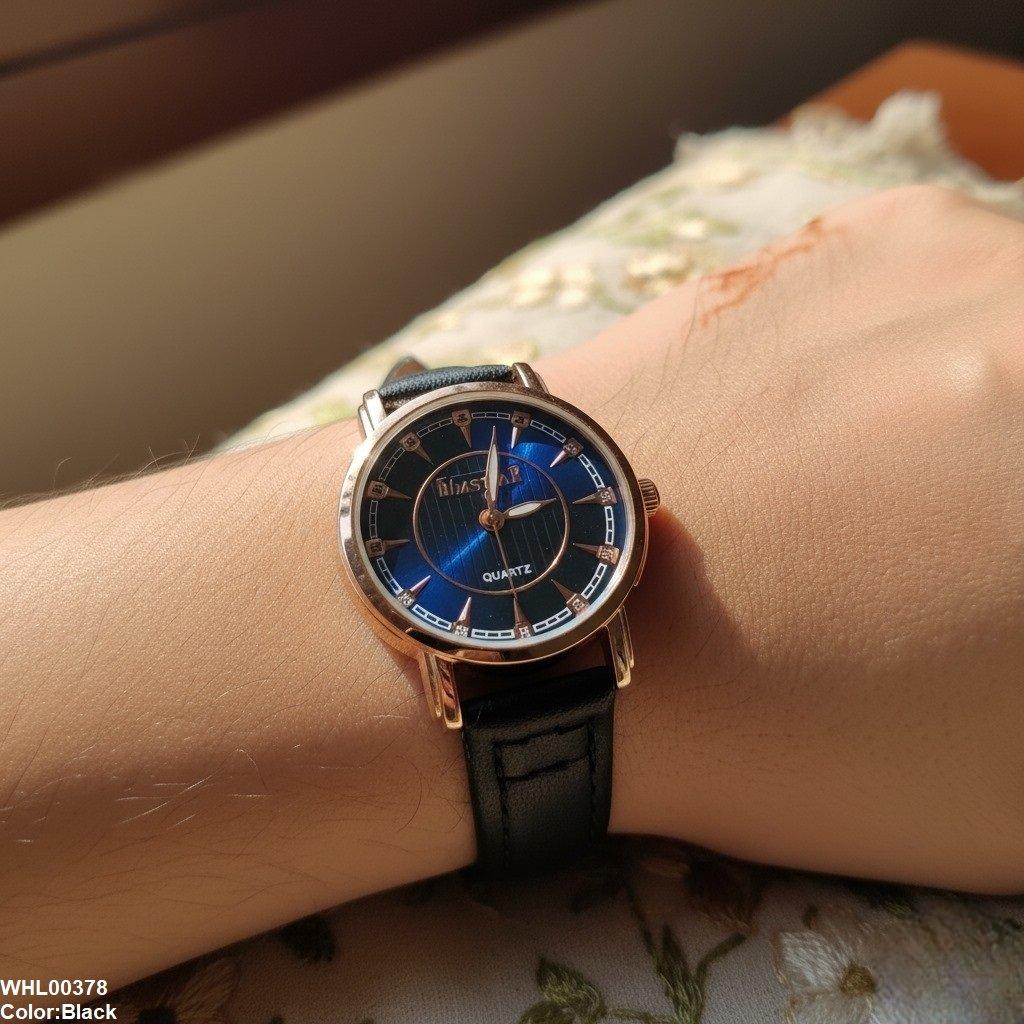 Round Stone Dial Women's Watch