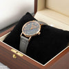 Round Stone Dial Women's Watch
