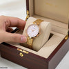 Round Heart Stone Dial Women's Watch