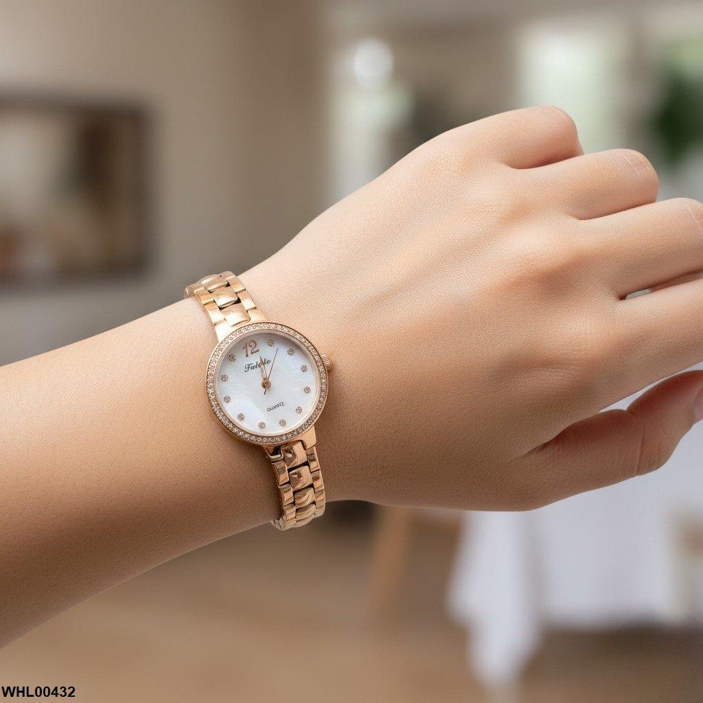 Rhinestone Bezel Dial Women's Watch