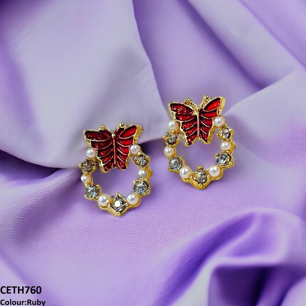 Butterfly Round Tops Pair