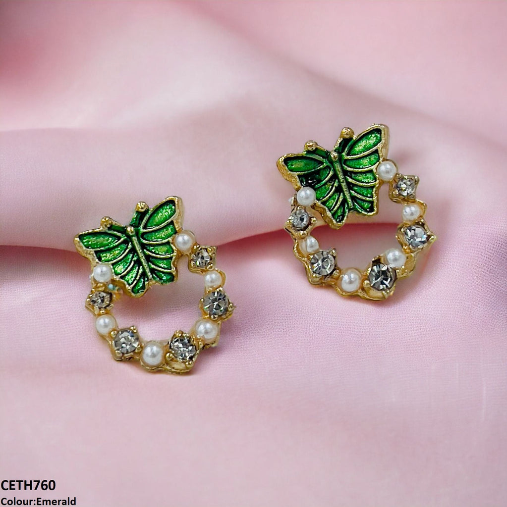 Butterfly Round Tops Pair