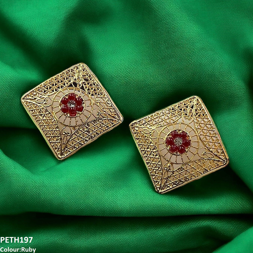 Flower/Square Tops Pair