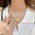 Printed Flower Stainless Steel Pendent