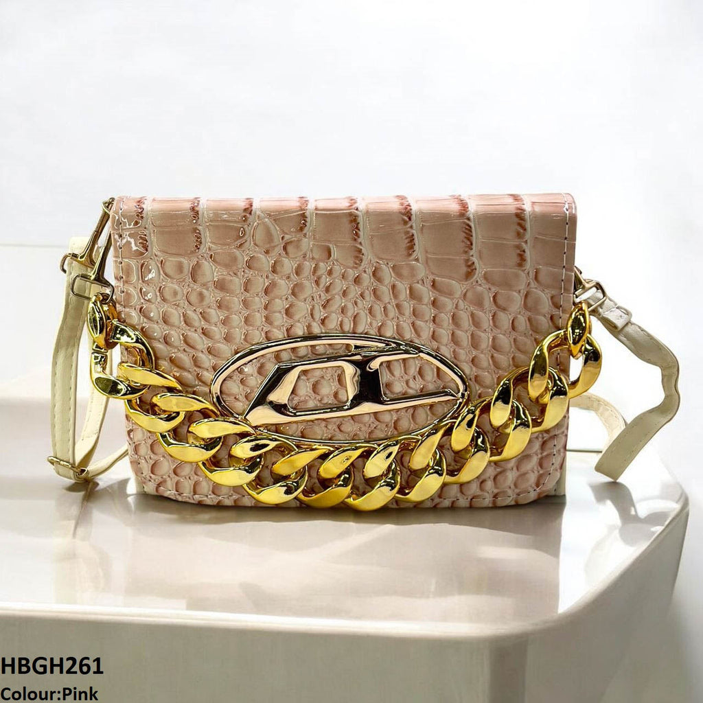 Chain Oval Batch Hand Bag