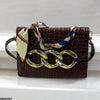Silk Scarf Linked Chain Bag