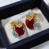 Oval Curved Leaf Tops Pair