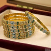 Flower/Drum Bangles 6 Pcs Set