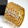 Flower/Drum Bangles 6 Pcs Set