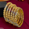 Flower/Drum Bangles 6 Pcs Set