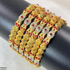 Flower/Drum Bangles 6 Pcs Set