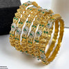 Flower/Drum Bangles 6 Pcs Set