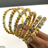 Flower/Drum Bangles 6 Pcs Set