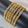 Flower/Drum Bangles 6 Pcs Set