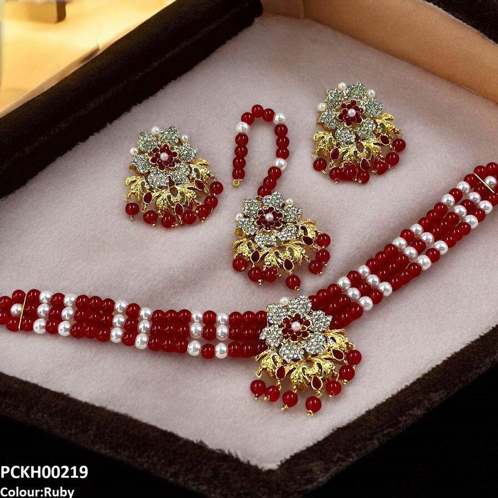 Flower Neck Choker Set